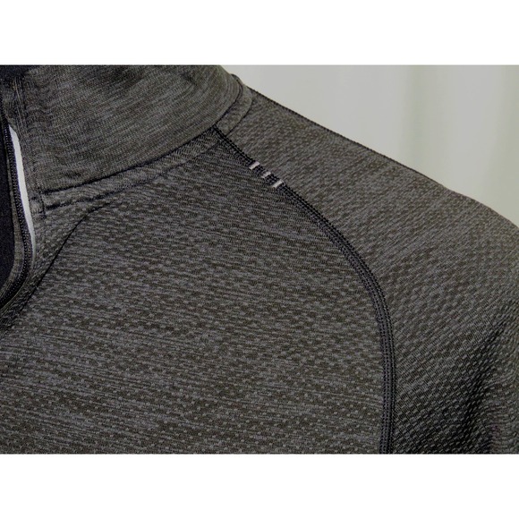 Lululemon Gray Light Weight Pull Over 1/4 Zip Athletic Jacket Men's Medium - Picture 5 of 8